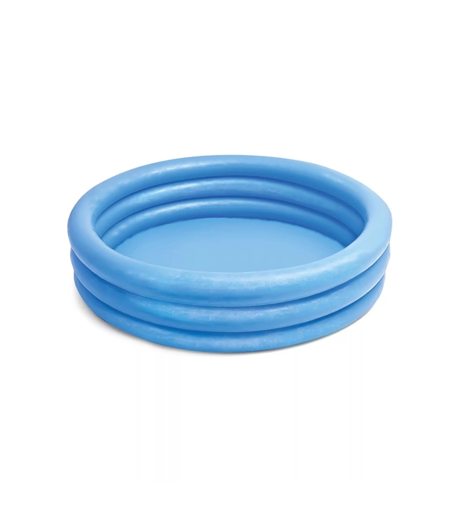 PISCINA GONFIABILE PER BAMBINI INTEX "CRYSTAL" IN VINILE BLU 114X114X25 CM - COD. 59416NP