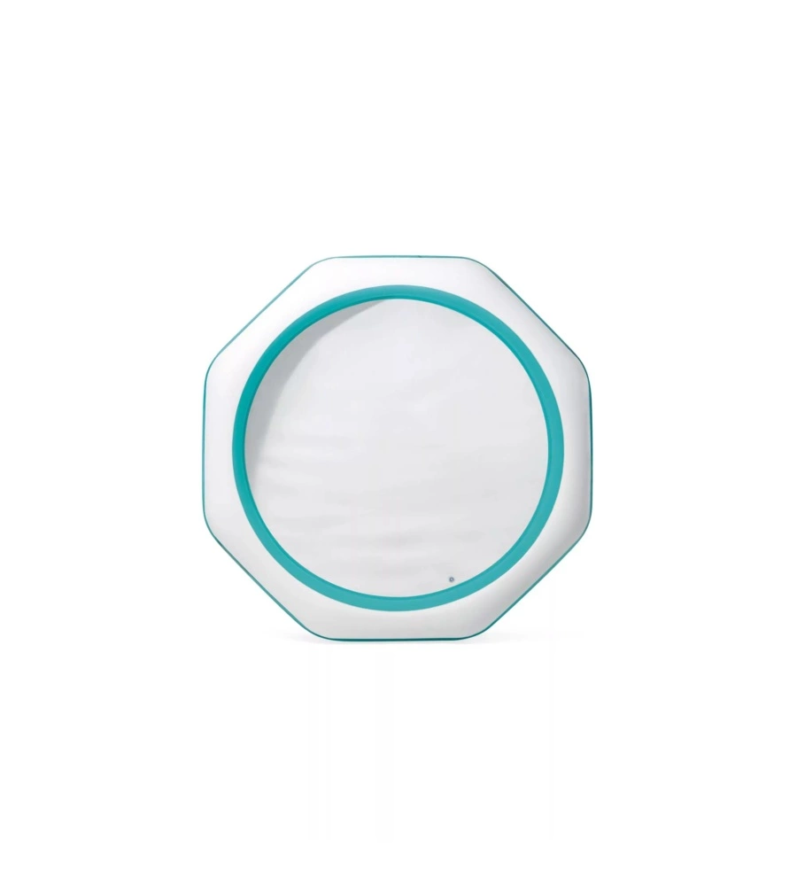 PISCINA GONFIABILE PER BAMBINI INTEX "SWIM CENTER FAMILY OTTAGONALE" IN VINILE AZZURRO E BIANCO 254X254X56 CM - COD. 58492NP