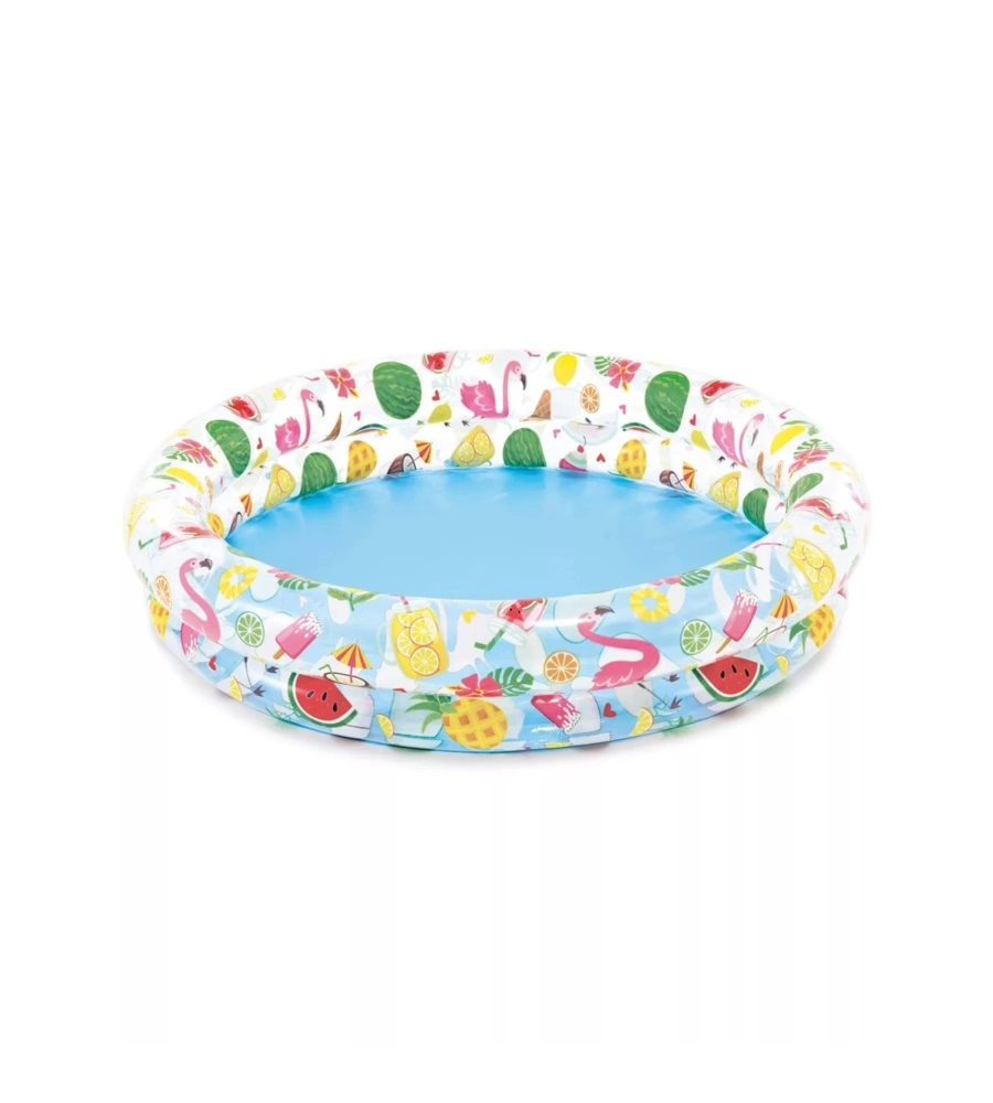 PISCINA GONFIABILE PER BAMBINI INTEX "JUST SO FRUITY" IN VINILE 122X122X25 CM - COD. 59421NP