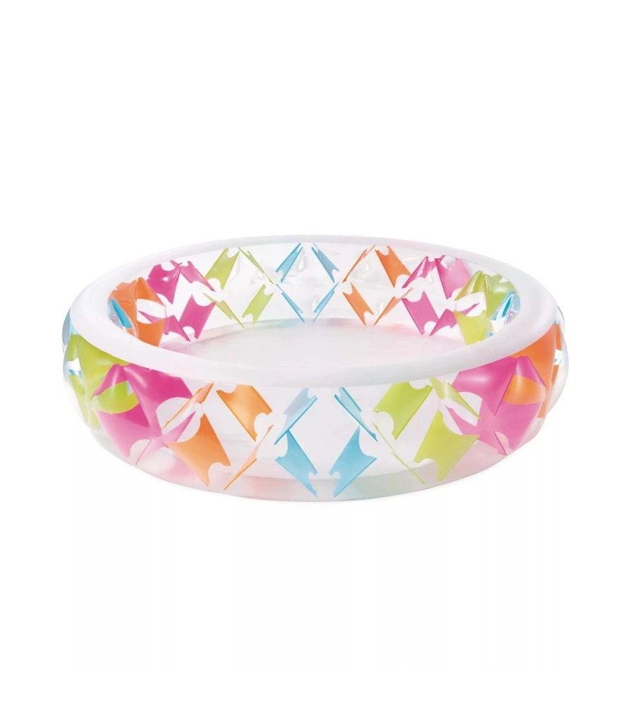 PISCINA GONFIABILE PER BAMBINI INTEX "GIRANDOLA" IN VINILE 229X229X56 CM - COD. 56494NP