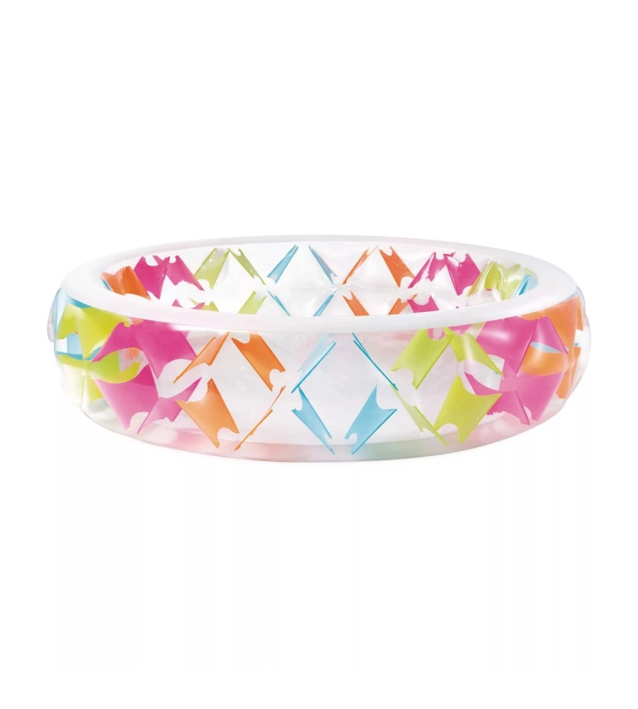 PISCINA GONFIABILE PER BAMBINI INTEX "GIRANDOLA" IN VINILE 229X229X56 CM - COD. 56494NP