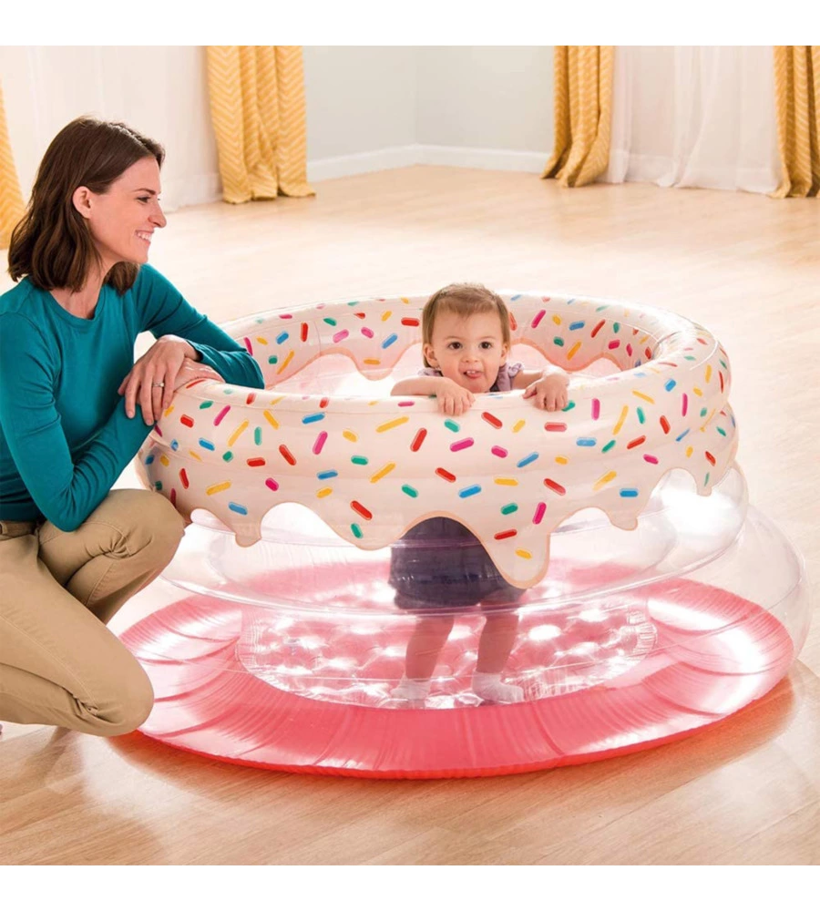 PISCINA GONFIABILE PER BAMBINI INTEX "MY FIRST GYM" IN VINILE 127X61 CM - COD. 48476