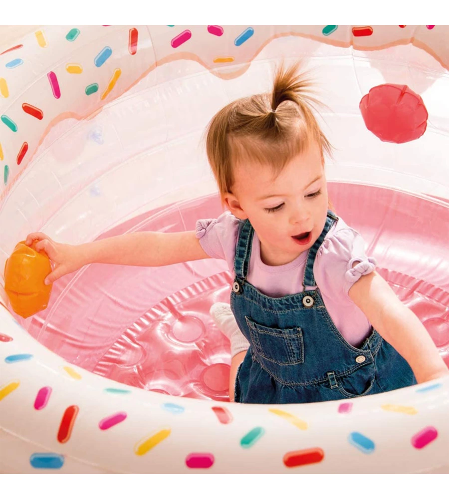 PISCINA GONFIABILE PER BAMBINI INTEX "MY FIRST GYM" IN VINILE 127X61 CM - COD. 48476