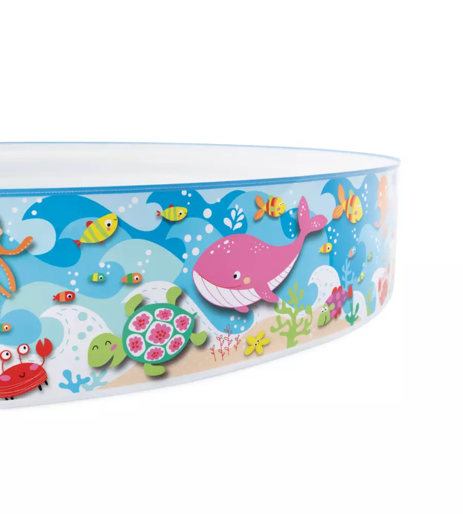 PISCINA RIGIDA PER BAMBINI INTEX "BEACH" 152X152X25 CM - COD. 56451NP