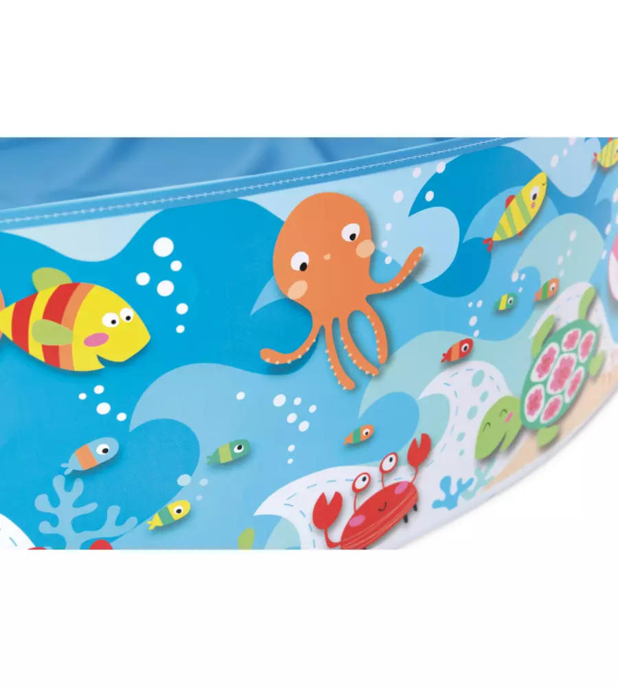 PISCINA RIGIDA PER BAMBINI INTEX "BEACH" 152X152X25 CM - COD. 56451NP