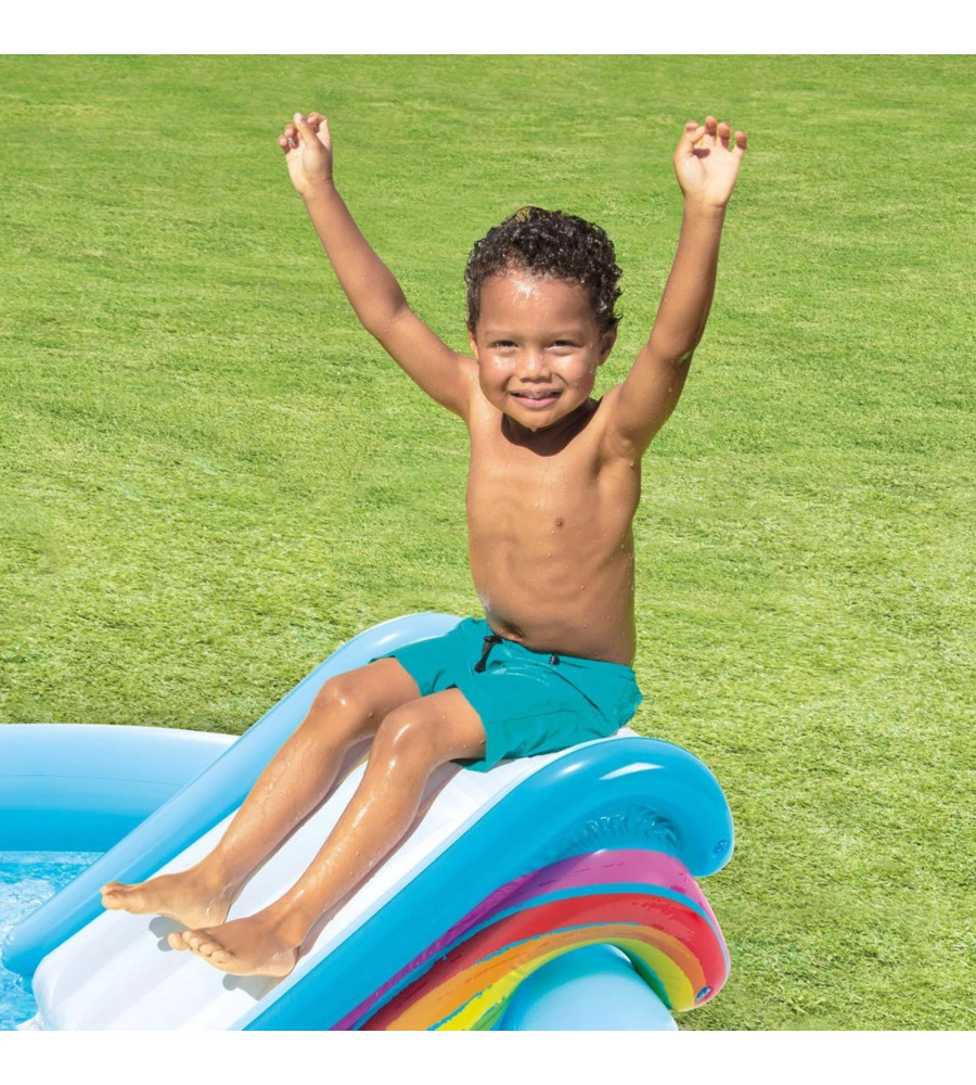 PLAYCENTER GONFIABILE INTEX "ARCOBALENO" IN VINILE 185X178X119 CM - COD. 57175NP