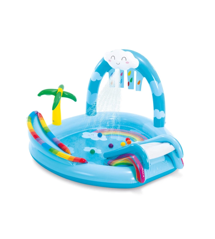 PLAYCENTER GONFIABILE INTEX "ARCOBALENO" IN VINILE 185X178X119 CM - COD. 57175NP