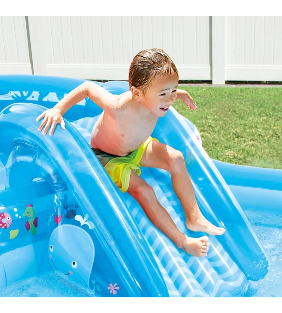 PLAYCENTER GONFIABILE INTEX "BALENA" IN VINILE 373X234X99 CM - COD. 57176NP