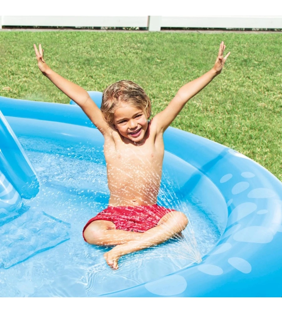 PLAYCENTER GONFIABILE INTEX "BALENA" IN VINILE 373X234X99 CM - COD. 57176NP