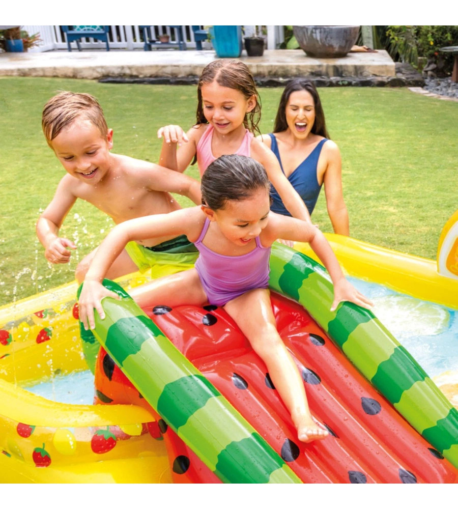 PLAYCENTER GONFIABILE INTEX "FRUTTA" IN VINILE 244X191X91 CM - COD. 57158NP