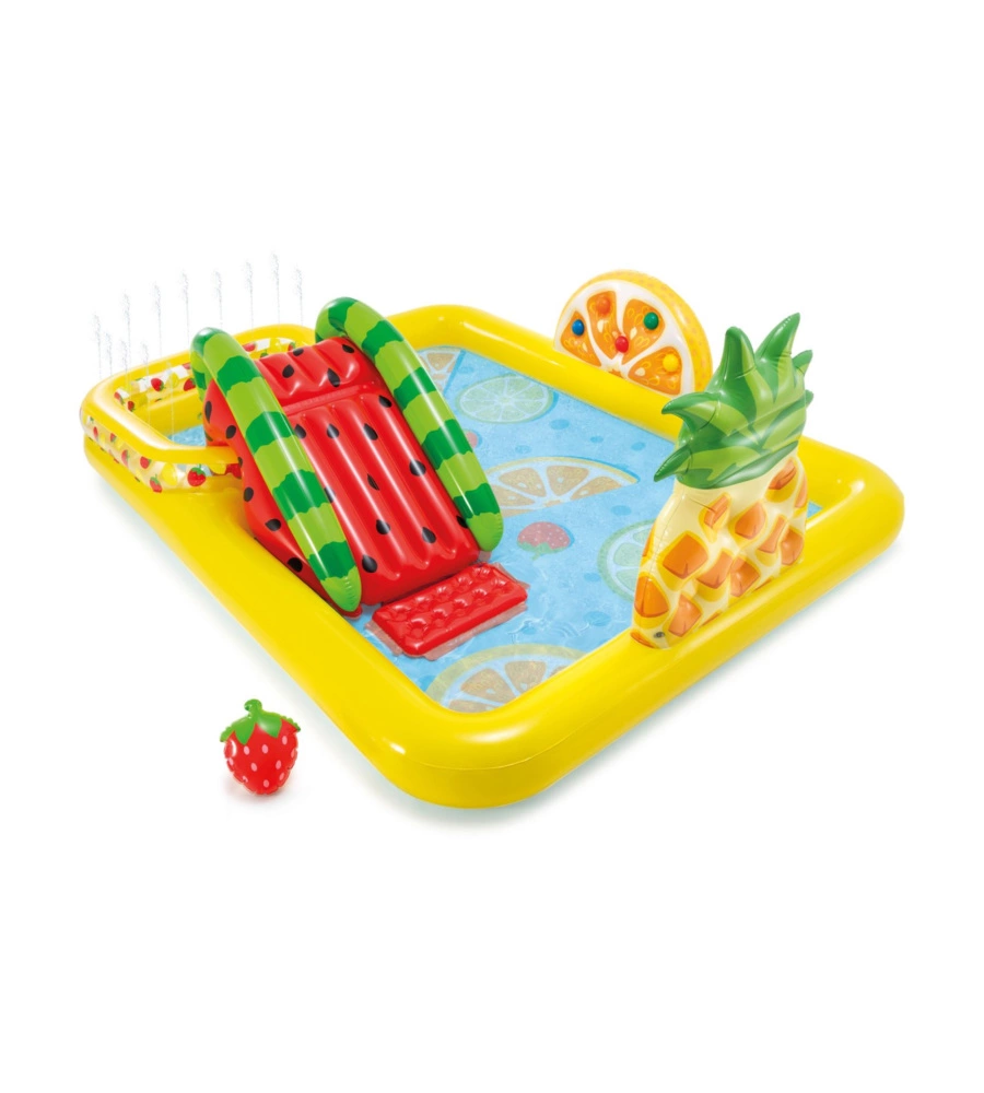 PLAYCENTER GONFIABILE INTEX "FRUTTA" IN VINILE 244X191X91 CM - COD. 57158NP