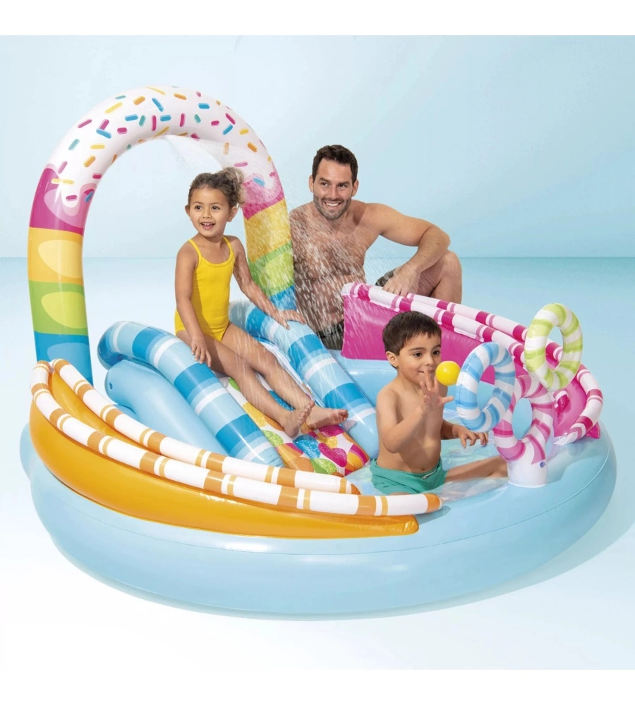 PLAYCENTER GONFIABILE INTEX "CARAMELLA" IN VINILE 170X168X122 CM - COD. 57144NP
