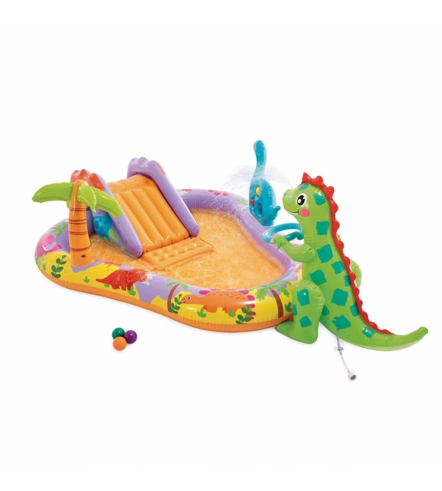 PLAYCENTER GONFIABILE INTEX "DINO PARK" IN VINILE 210X157X69 CM - COD. 56139NP
