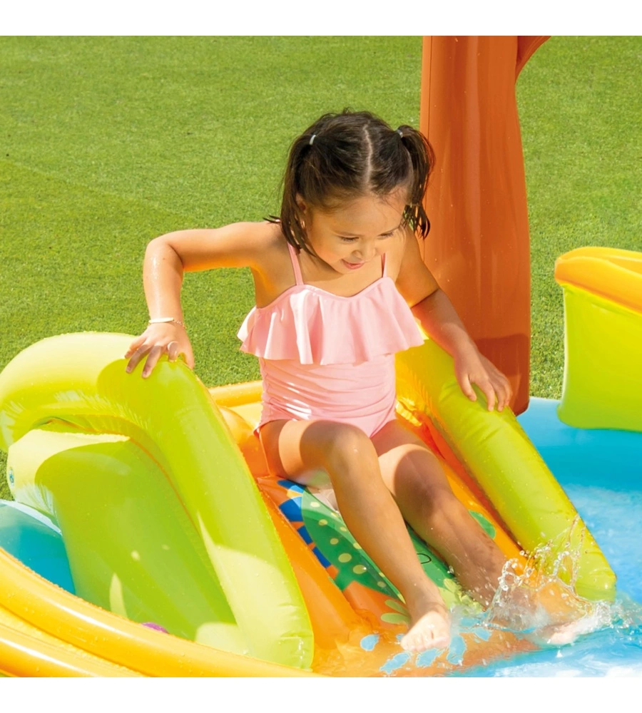 PLAYCENTER GONFIABILE INTEX "IGUANA ADVENTURE" IN VINILE 175X170X132 CM - COD. 56130NP