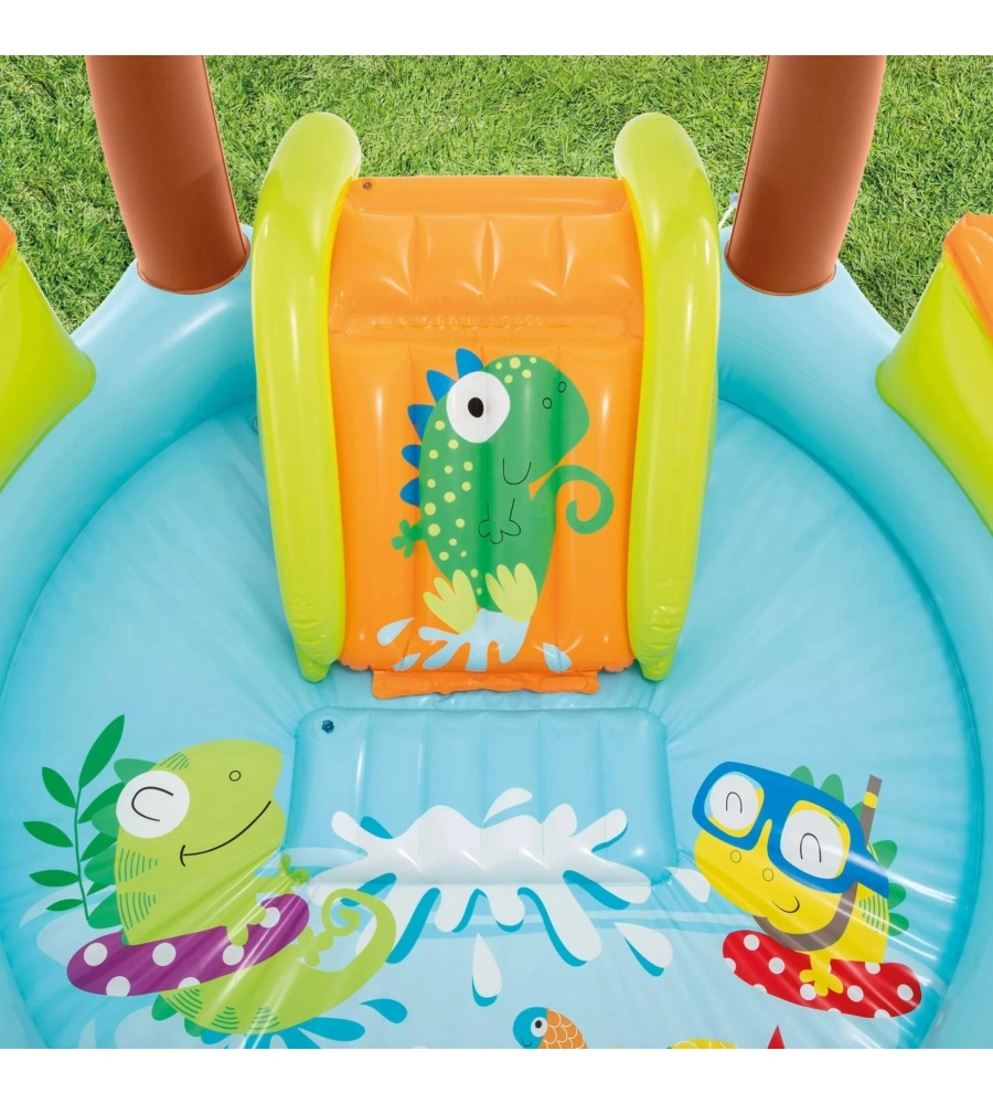 PLAYCENTER GONFIABILE INTEX "IGUANA ADVENTURE" IN VINILE 175X170X132 CM - COD. 56130NP
