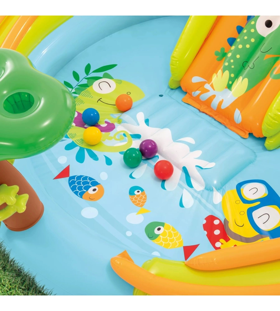 PLAYCENTER GONFIABILE INTEX "IGUANA ADVENTURE" IN VINILE 175X170X132 CM - COD. 56130NP