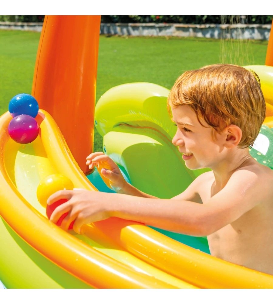 PLAYCENTER GONFIABILE INTEX "IGUANA ADVENTURE" IN VINILE 175X170X132 CM - COD. 56130NP