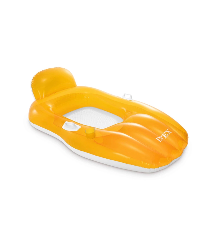 POLTRONA GONFIABILE CON SCHIENALE INTEX IN VINILE COLORI ASSORTITI 163X104 CM - COD. 56805EU