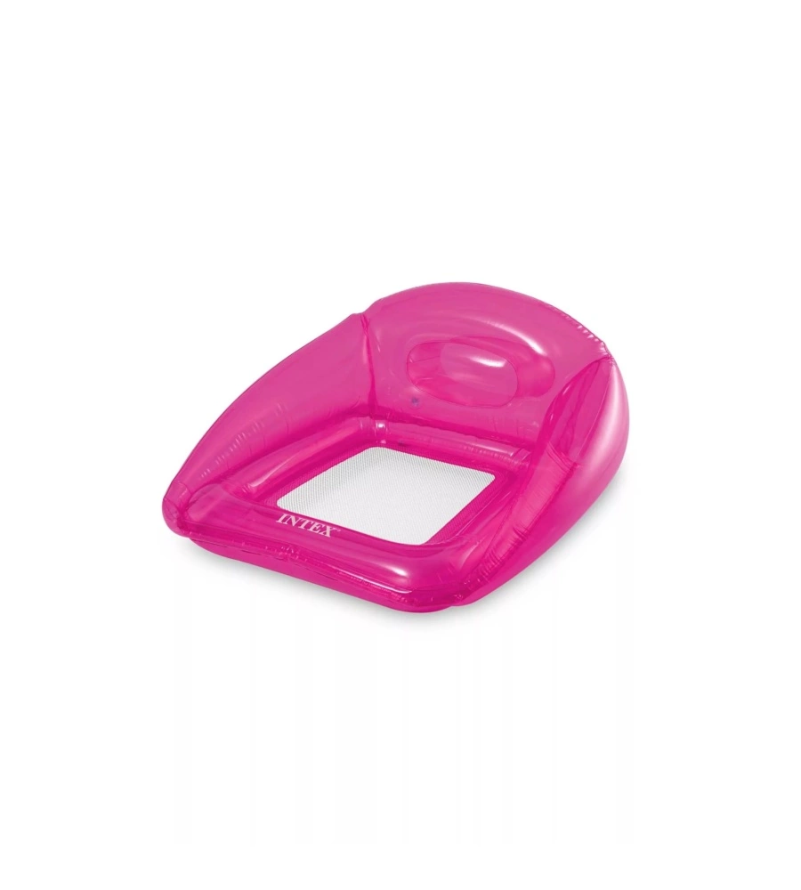 POLTRONA GONFIABILE CON RETE INTEX "MARE" IN VINILE COLORI ASSORTITI 104X102 CM - COD. 56802EU