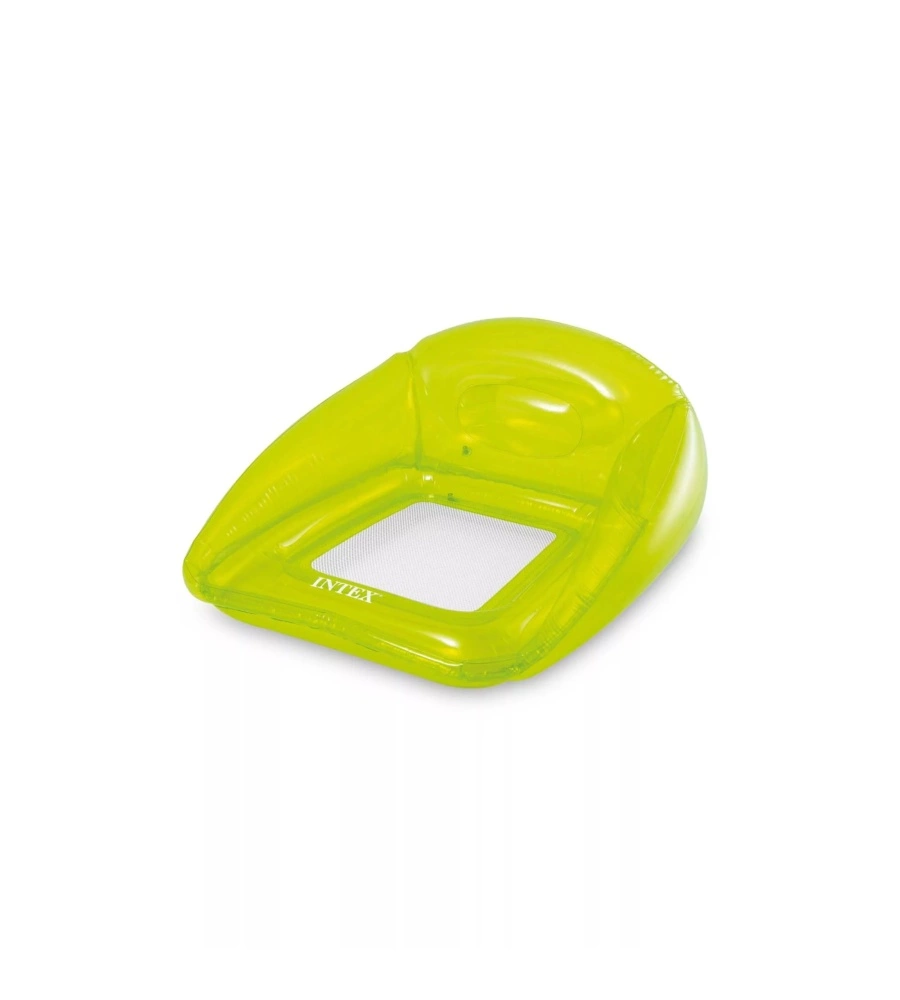 POLTRONA GONFIABILE CON RETE INTEX "MARE" IN VINILE COLORI ASSORTITI 104X102 CM - COD. 56802EU