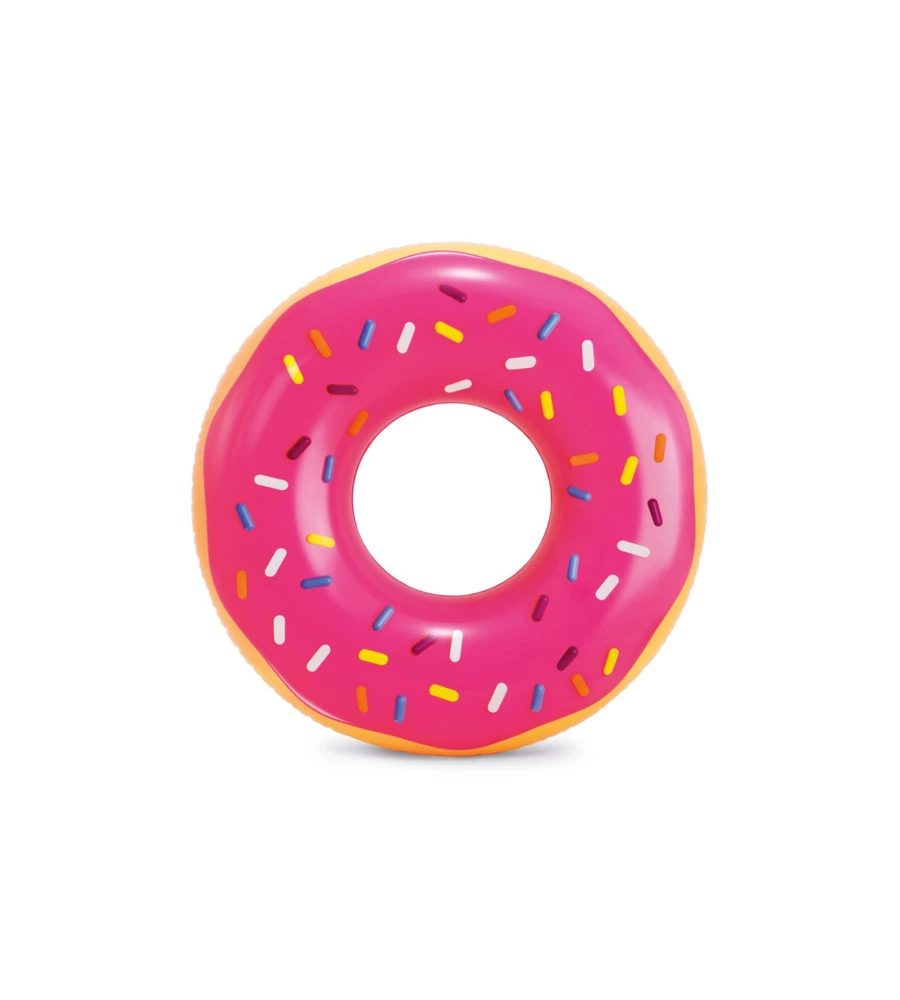 SALVAGENTE GONFIABILE INTEX "DONUT" IN VINILE ROSA 99X25 CM - COD. 56256NP