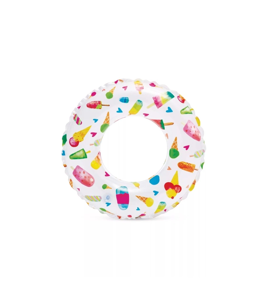 SALVAGENTE GONFIABILE PER BAMBINI INTEX "FANTASIA" IN VINILE COLORI ASSORTITI Ø 61 CM - COD. 59241NP