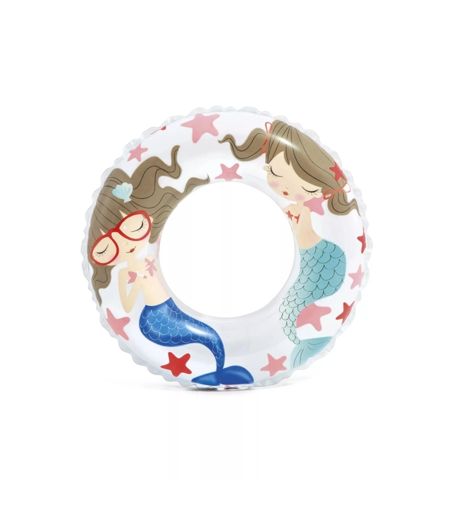 SALVAGENTE GONFIABILE PER BAMBINI INTEX IN VINILE COLORI ASSORTITI TEMA MARINO Ø 97 CM - COD. 59242NP