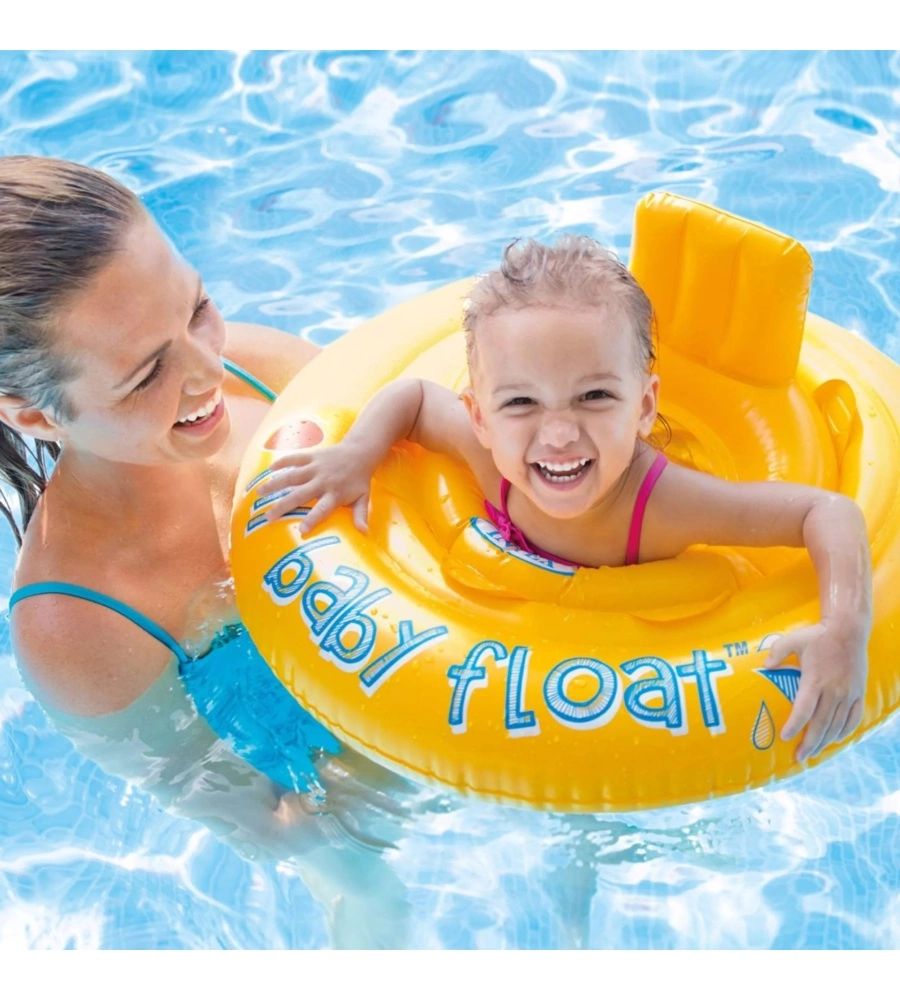 SALVAGENTE MUTANDINA PER BAMBINI INTEX IN VINILE GIALLO 70X70 CM - COD. 56585EU