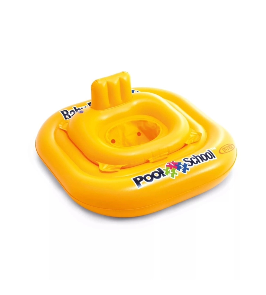 SALVAGENTE MUTANDINA PER BAMBINI INTEX "POOL SCHOOL" IN VINILE GIALLO 79X79 CM - COD. 56587EU