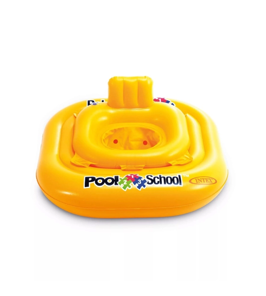 SALVAGENTE MUTANDINA PER BAMBINI INTEX "POOL SCHOOL" IN VINILE GIALLO 79X79 CM - COD. 56587EU
