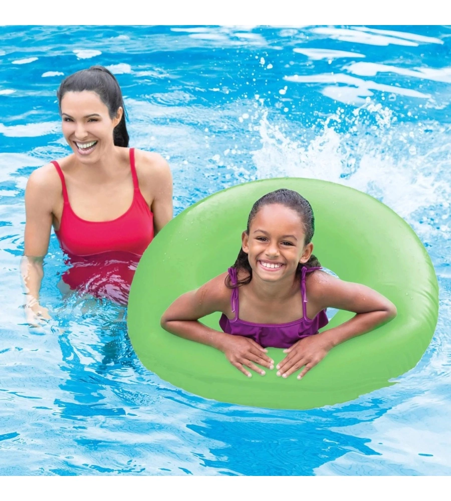 SALVAGENTE GONFIABILE INTEX "NEON" IN VINILE COLORI ASSORTITI Ø 91 CM - COD. 59262NP