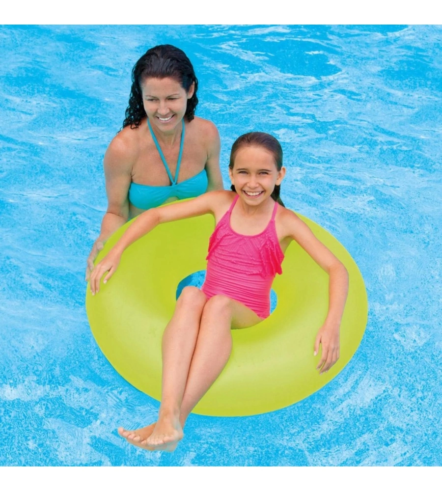 SALVAGENTE GONFIABILE INTEX "NEON" IN VINILE COLORI ASSORTITI Ø 91 CM - COD. 59262NP