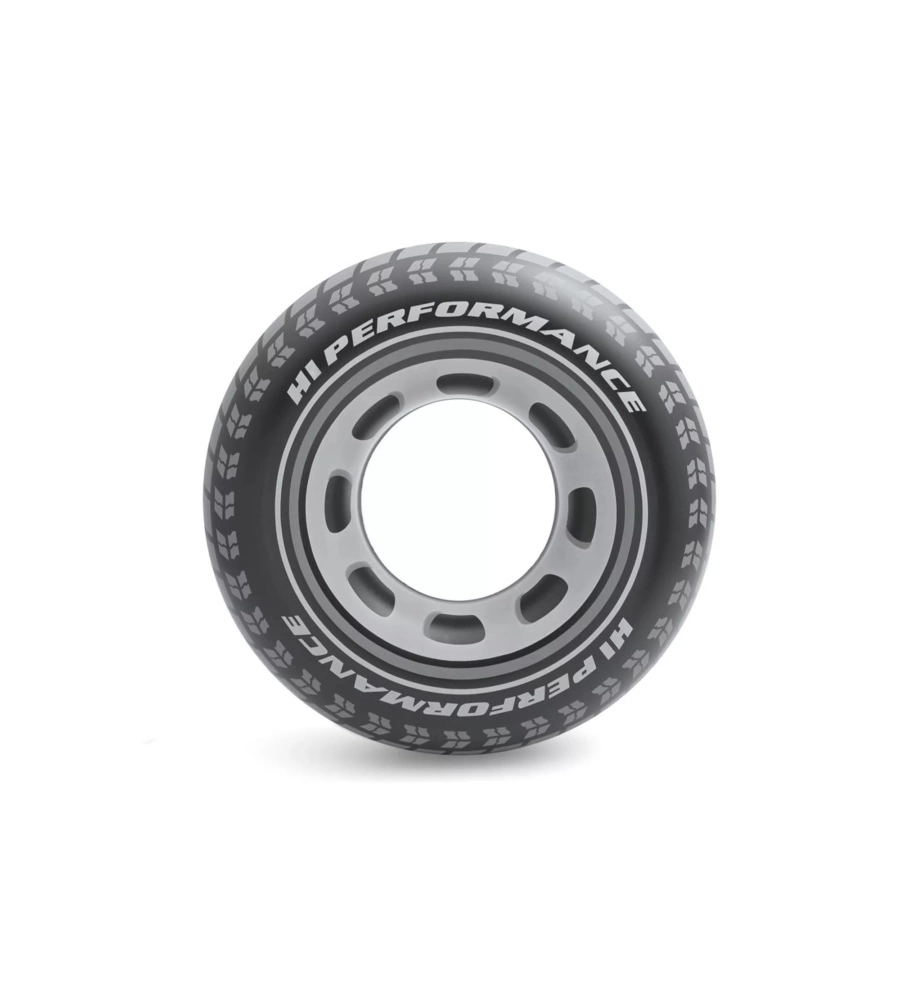 SALVAGENTE GONFIABILE INTEX "RUOTA" IN VINILE GRIGIO Ø 91 CM - COD. 59252NP