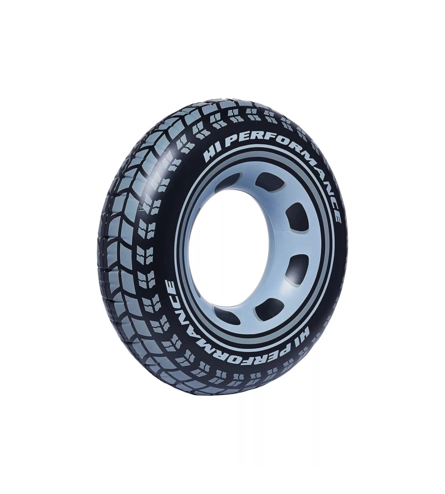 SALVAGENTE GONFIABILE INTEX "RUOTA" IN VINILE GRIGIO Ø 91 CM - COD. 59252NP