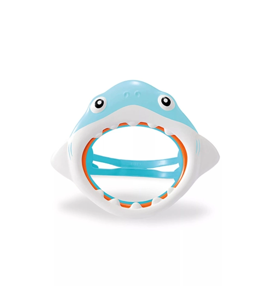 SET MASCHERA E BOCCAGLIO INTEX "SQUALETTO" IN PLASTICA COLORI ASSORTITI - COD. 55944