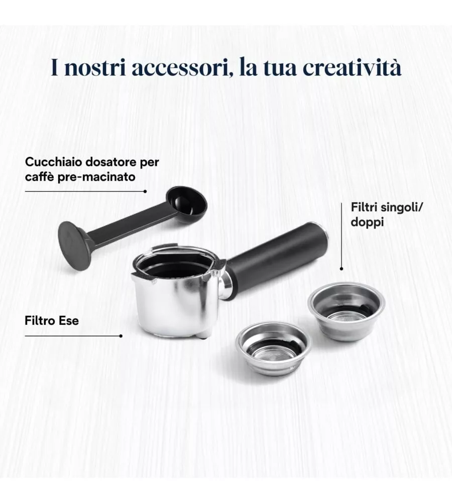 MACCHINA DA CAFFE' DE LONGHI "DEDICA" GRIGIO 1300 W