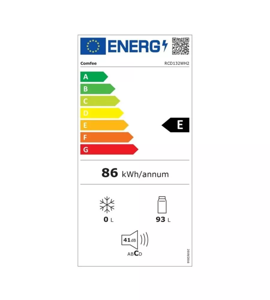 FRIGORIFERO A LIBERA INSTALLAZIONE COMFEE "MIDEA RCD132WH2" BIANCO 93 LT 47,2X45X85 CM CLASSE ENERGETICA E