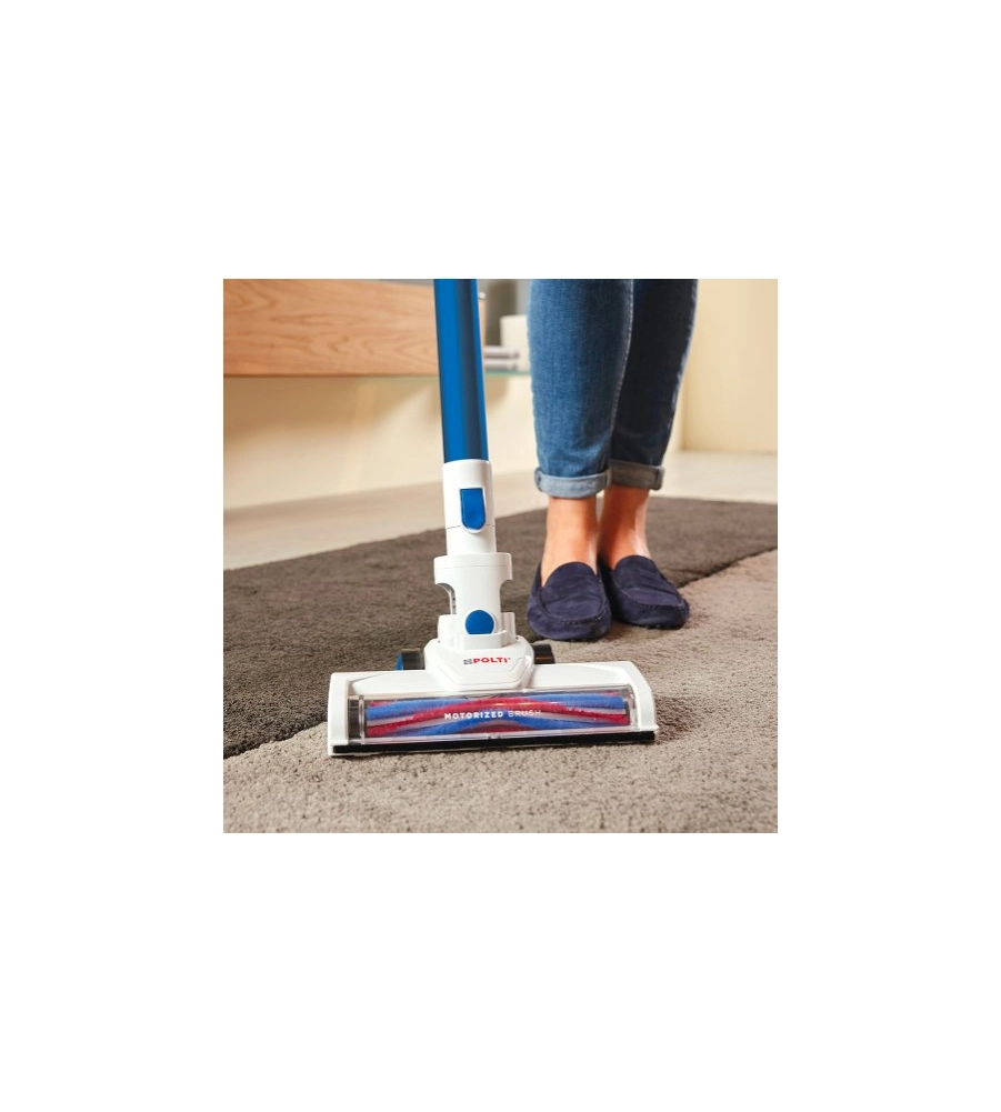 SCOPA ELETTRICA RICARICABILE POLTI "FORZASPIRA SLIM SR90B" BLU 0,5 LT 22,2 V