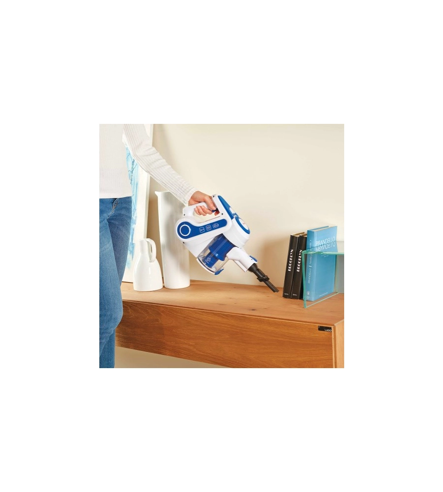 SCOPA ELETTRICA RICARICABILE POLTI "FORZASPIRA SLIM SR90B" BLU 0,5 LT 22,2 V