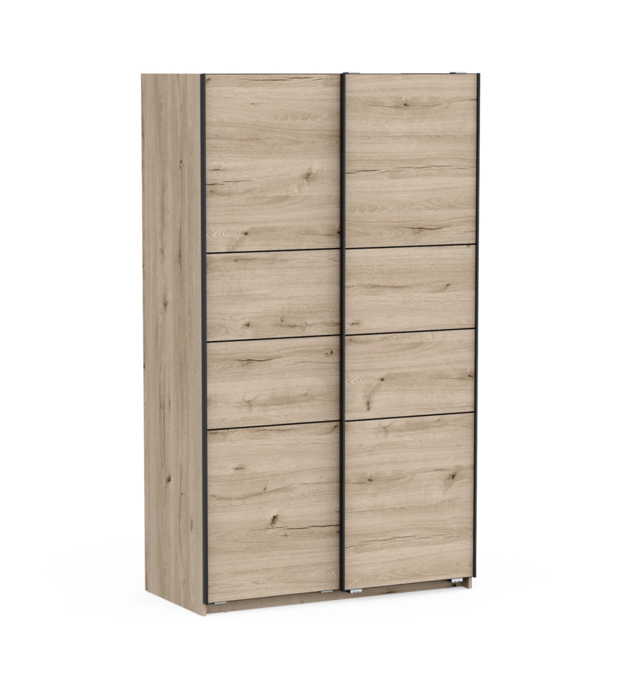 Armadio 2 ante scorrevoli "Fast" quercia 116,6x60x203 cm
