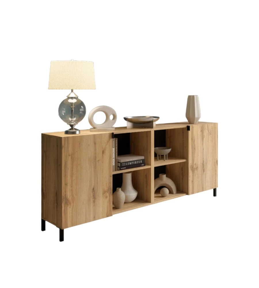 Mobile multiuso 2 ante BellaHome "Trento" legno 180x36x80 cm