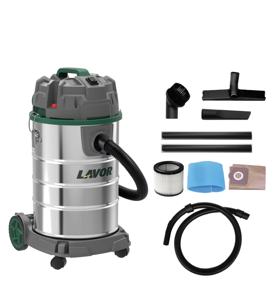 Aspiratore solidi e liquidi elettrico Lavor "Dozzy Power" 1400W 30lt 40l/s