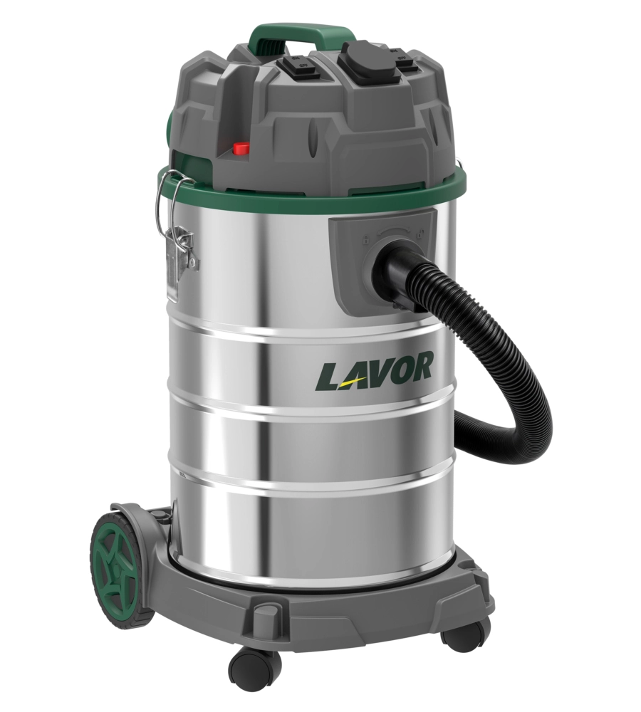 Aspiratore solidi e liquidi elettrico Lavor "Dozzy Power" con presa elettroutensili 1400W 30lt 40l/s