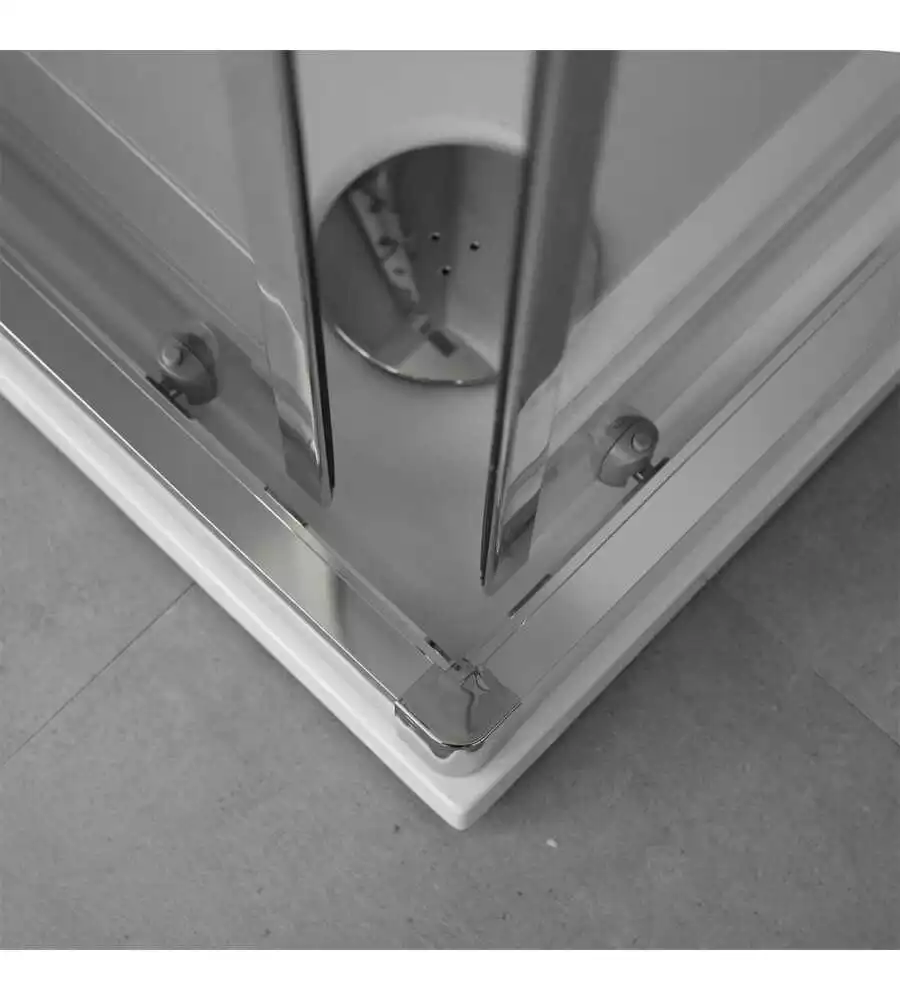 Box doccia angolare "Marte" cromato 80x80x195 cm
