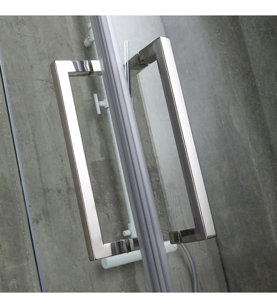 Box doccia rettangolare "Stella" cromato 90x90x190 cm