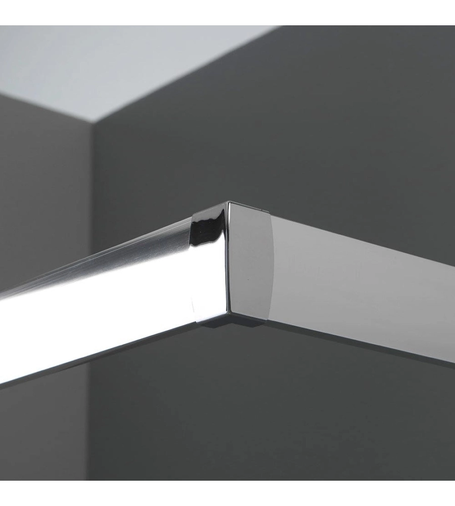 Box doccia rettangolare "Sole" alluminio cromato 80X100x185 cm