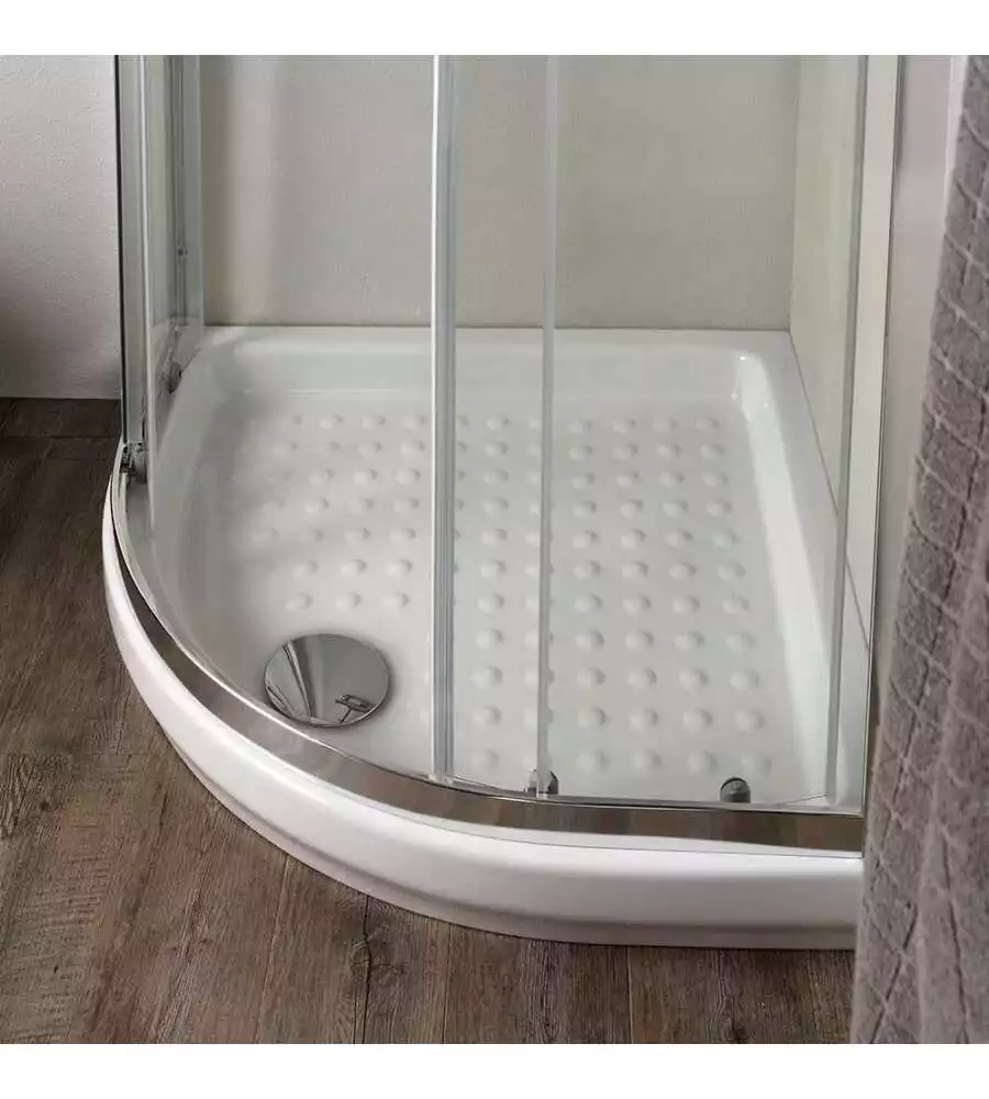 Box doccia angolare "Terra" cromato 80x80x185 cm