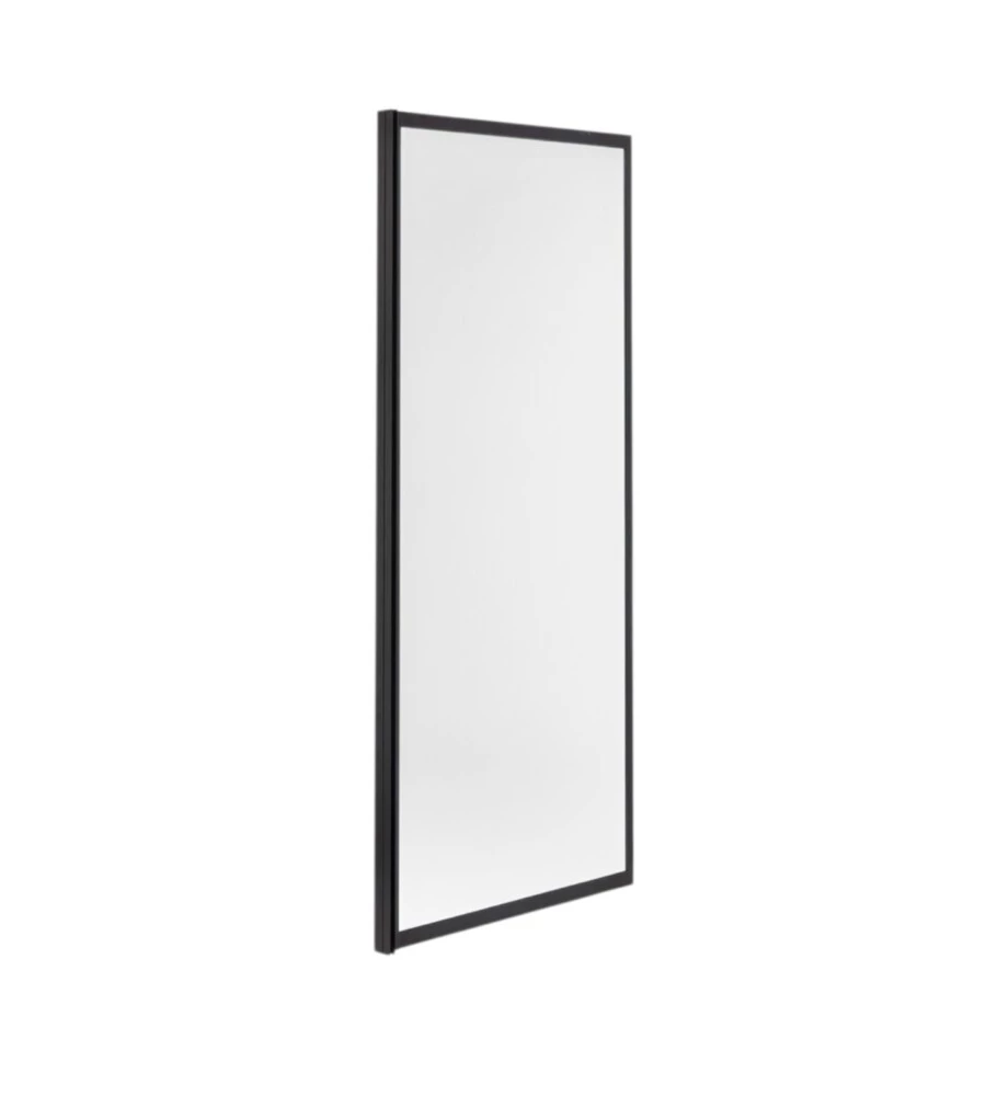 Parete fissa per box doccia "Luna" nero opaco 70x190 cm