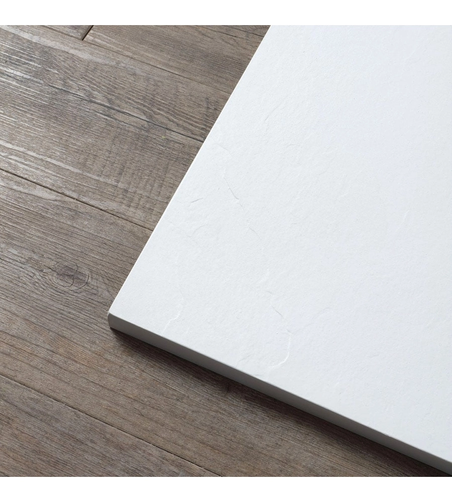 Piatto doccia quadrato in resina bianco opaco 80x80 cm