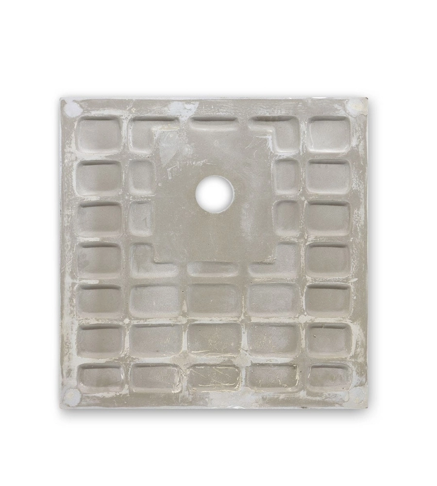 Piatto doccia quadrato in resina bianco opaco 90x90 cm